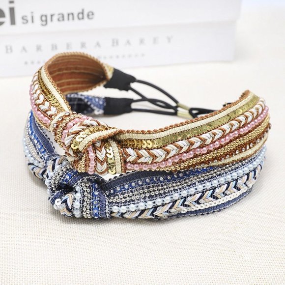 🌼Host Pick🌼NIP Boho Beaded Headband - Picture 4 of 5